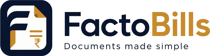FactoBills — Documents made simple