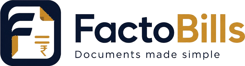 FactoBills — Documents made simple